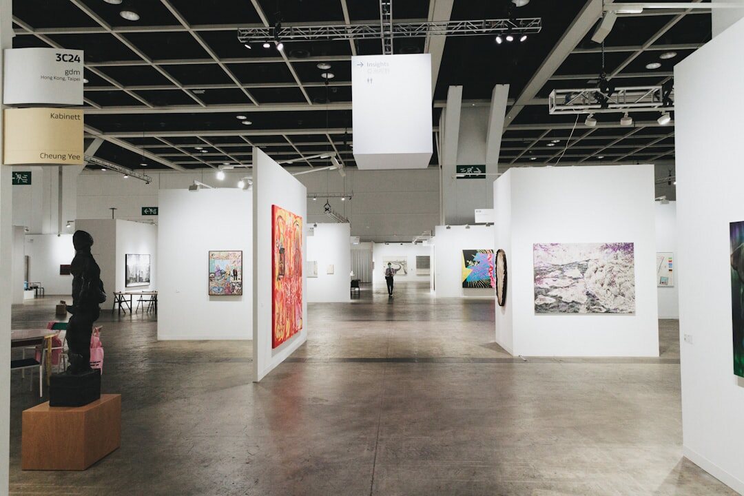 art exhibition setup