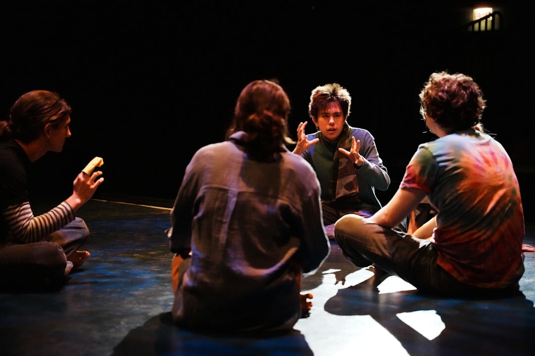 actor on stage performance