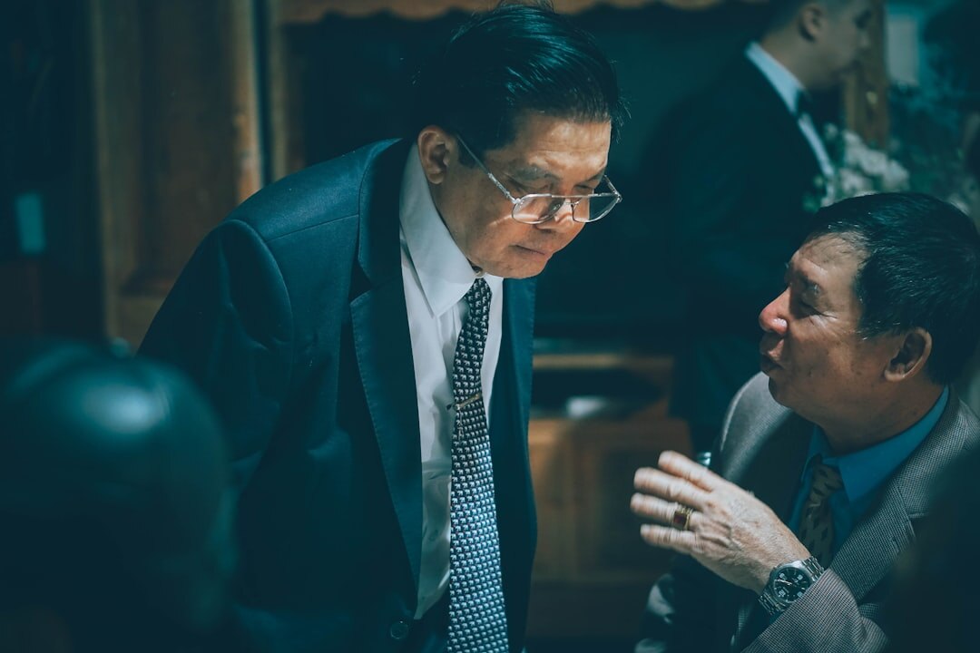 lawyer discussing case